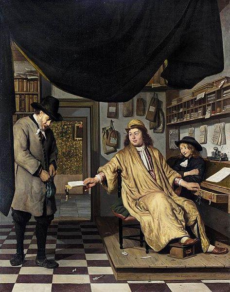 BERCKHEYDE, Job Adriaensz A Notary in His Office oil painting picture